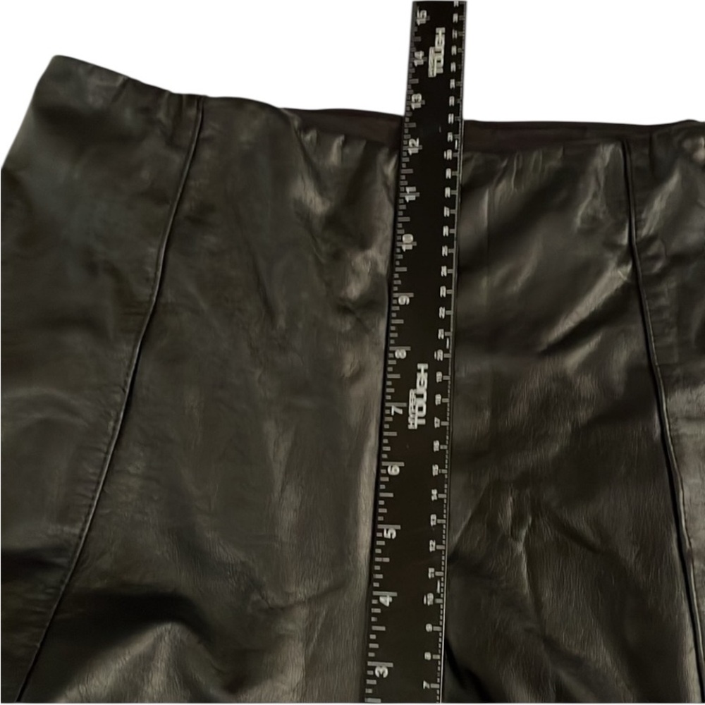 Lysse size XL black highwaist faux leather lined leggings